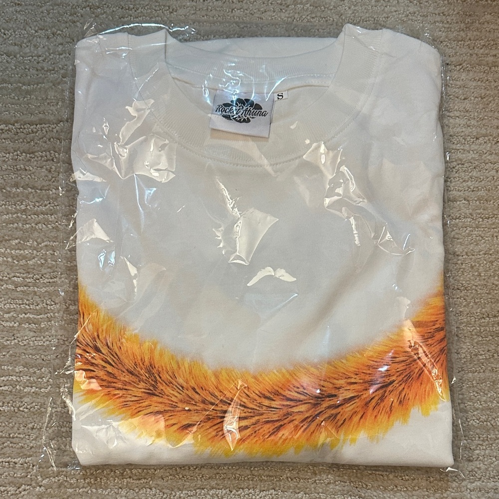 Rocket Ahuna White Lei Hulu Unisex Shirt in Size S - Picture 3 of 8